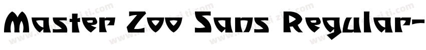 Master Zoo Sans Regular字体转换